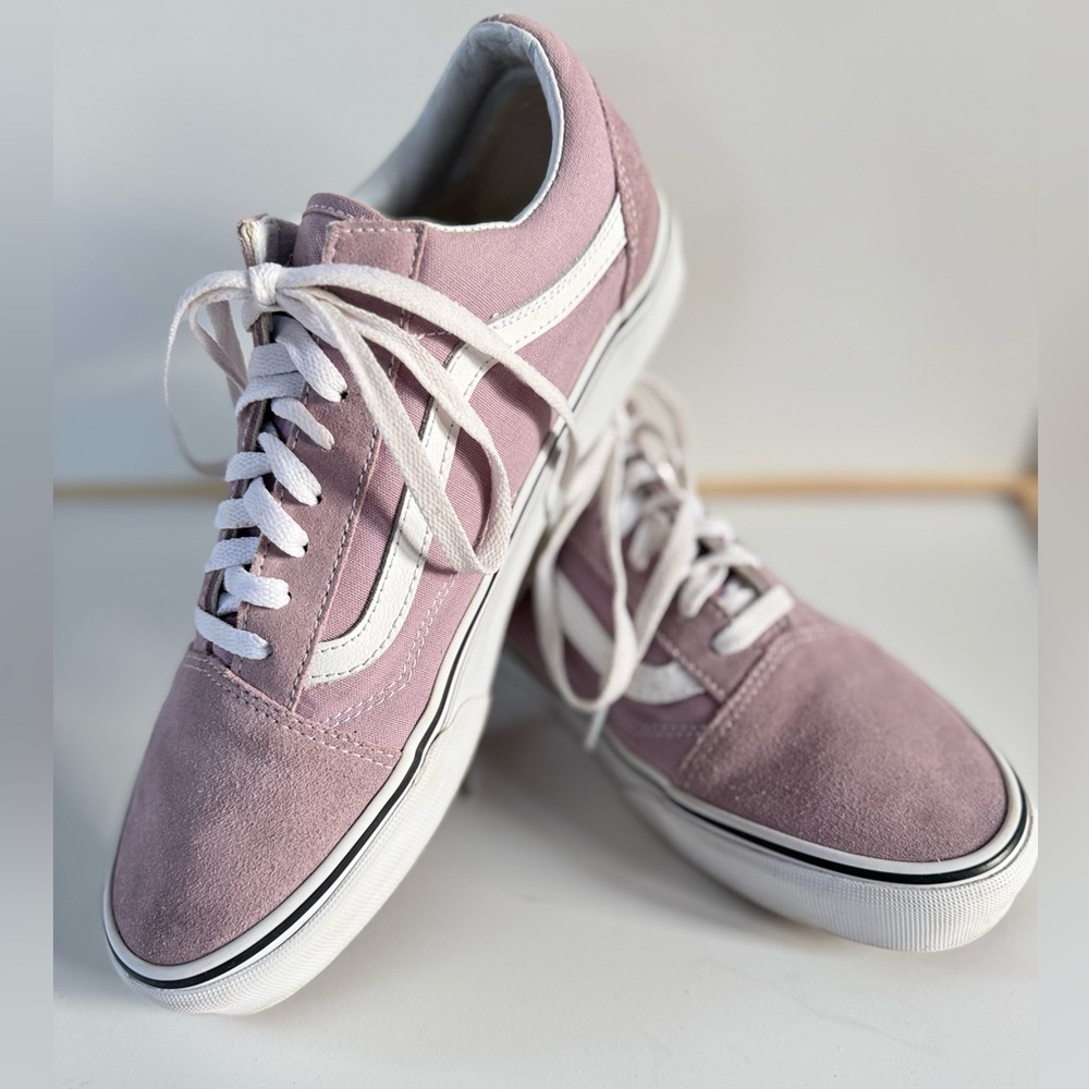 Vans Suede Off The Wall Unisex Old Skool Lavender Low Top Sneakers Wmn Sz 11.5